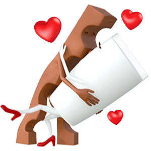 Sag es mit einem Gif von Milky & Schoki