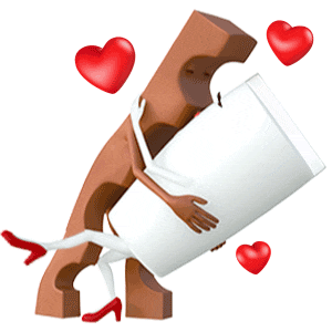 Sag es mit einem Gif von Milky & Schoki