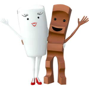 Sag es mit einem Gif von Milky & Schoki