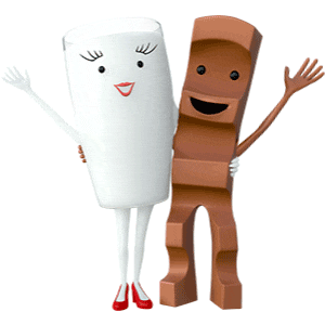 Sag es mit einem Gif von Milky & Schoki