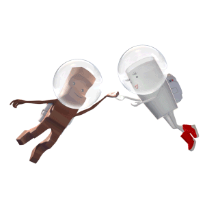 Sag es mit einem Gif von Milky & Schoki