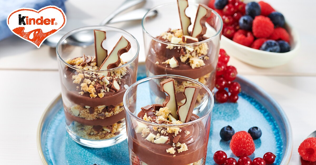 Schichtpudding mit kinder Schokolade - kinder Deutschland