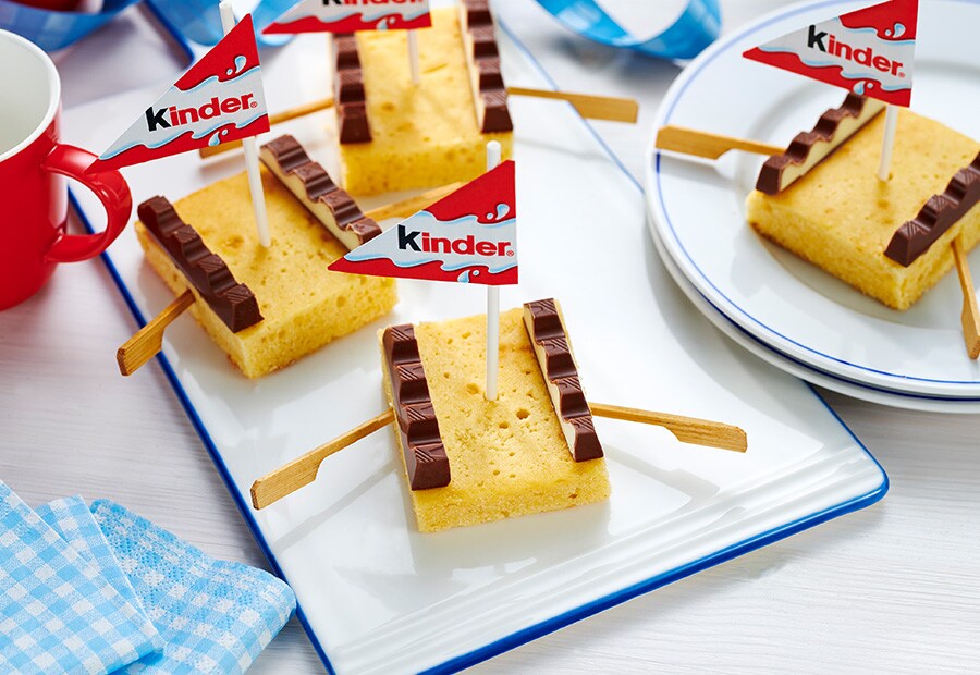 Segelboote mit kinder Schokolade®