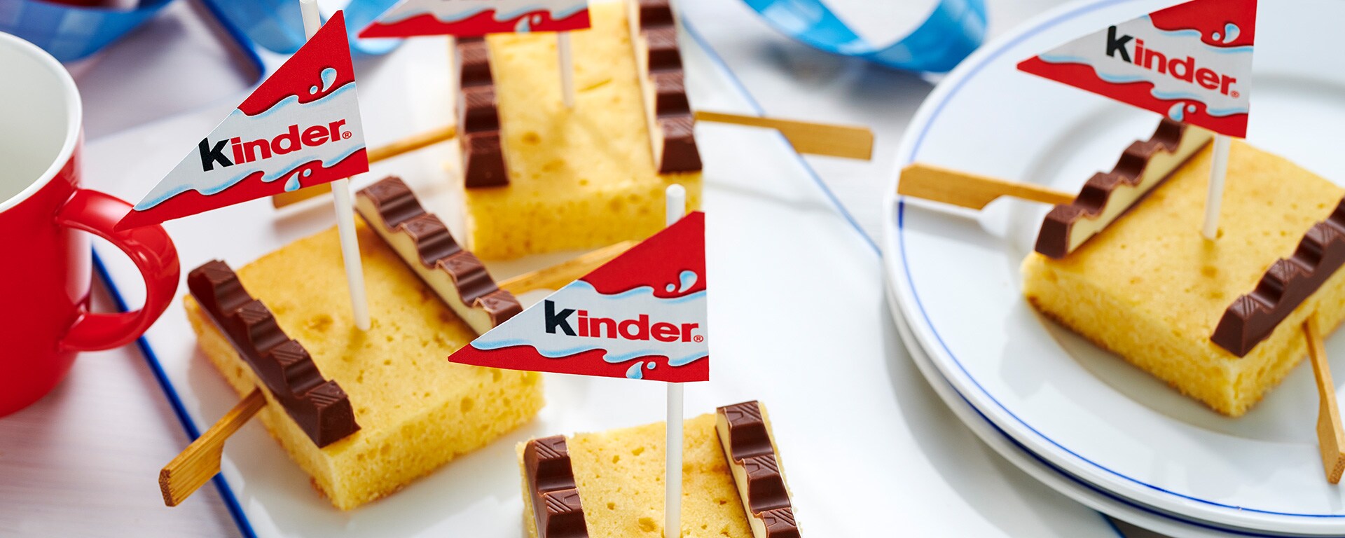 Segelboote mit kinder Schokolade®