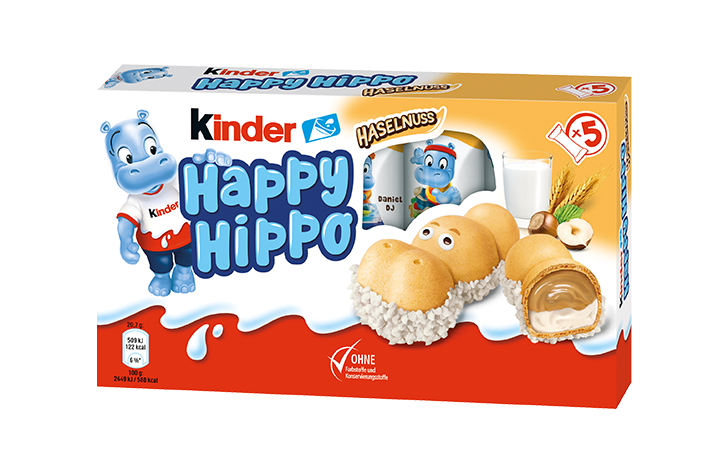 kinder Happy Hippo Haselnuss