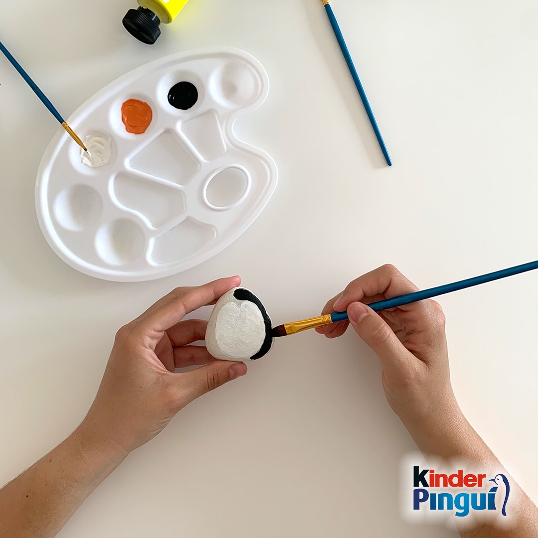 Pinguin-Steine - Schritt 2