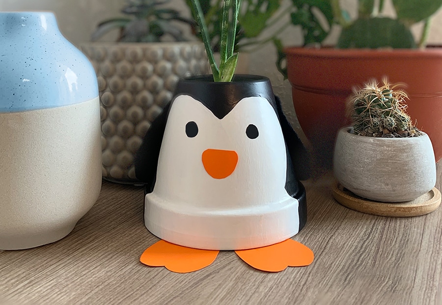 Pinguin-Blumentopf - Visual Pinguin-Blumentopf - Visual