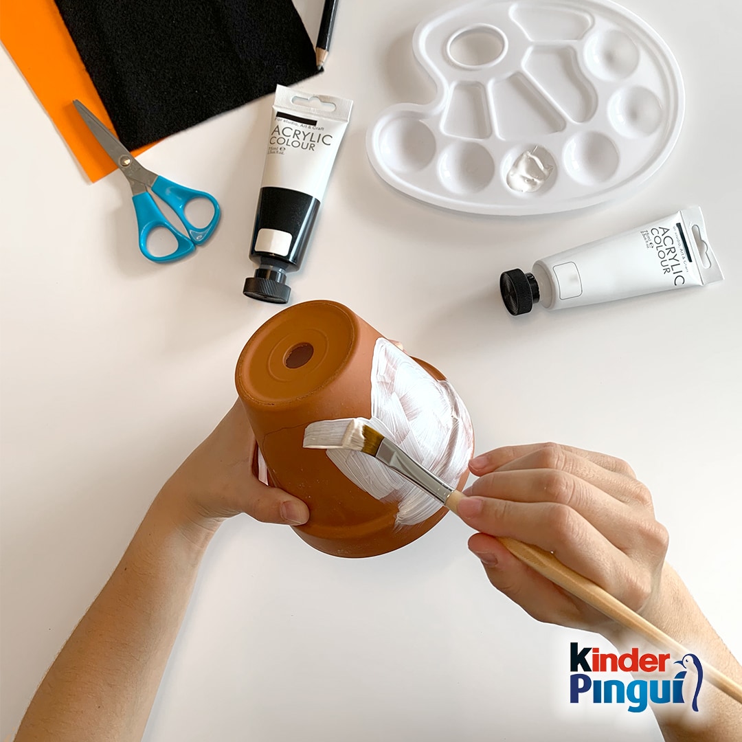 Pinguin-Blumentopf - Schritt 1