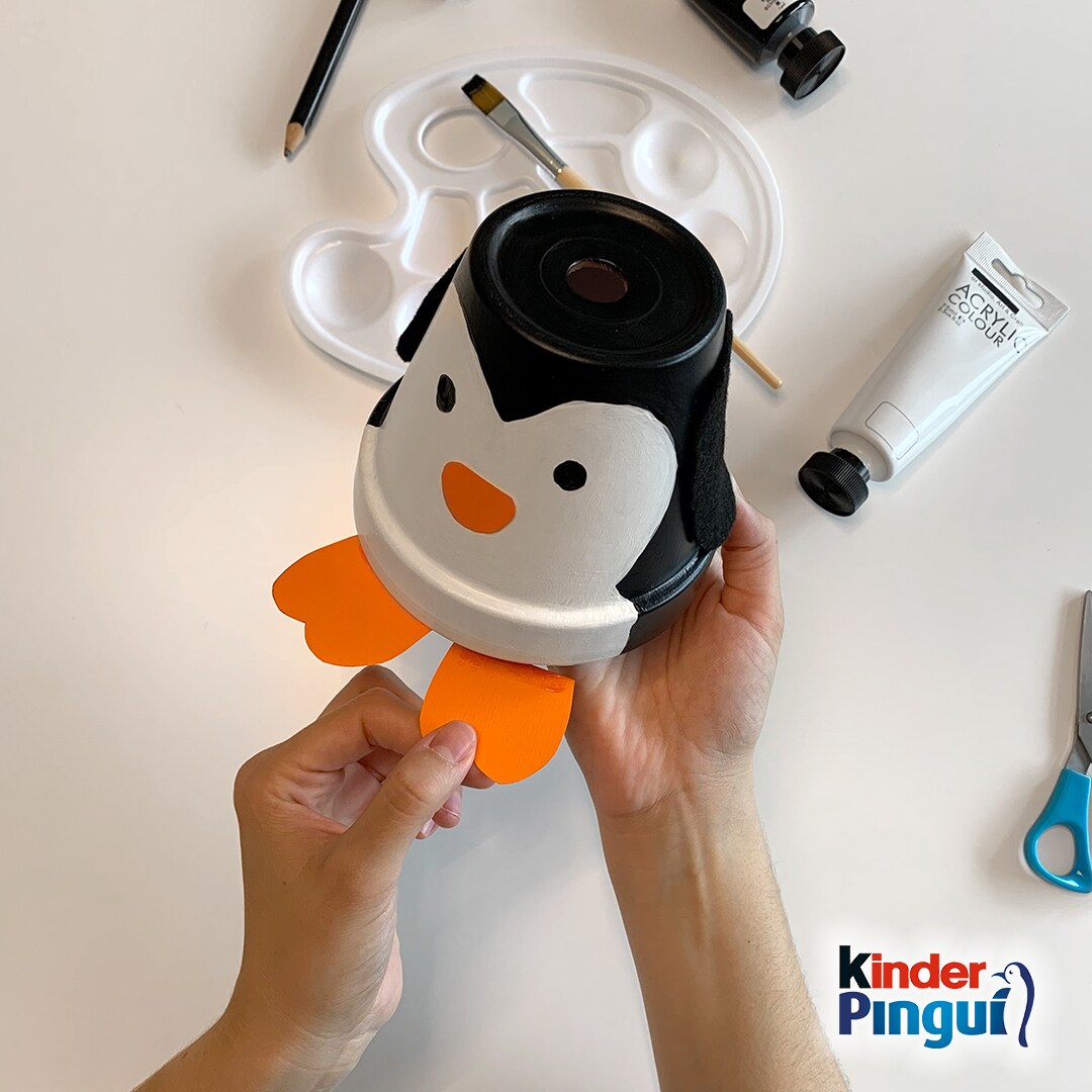 Pinguin-Blumentopf - Schritt 4