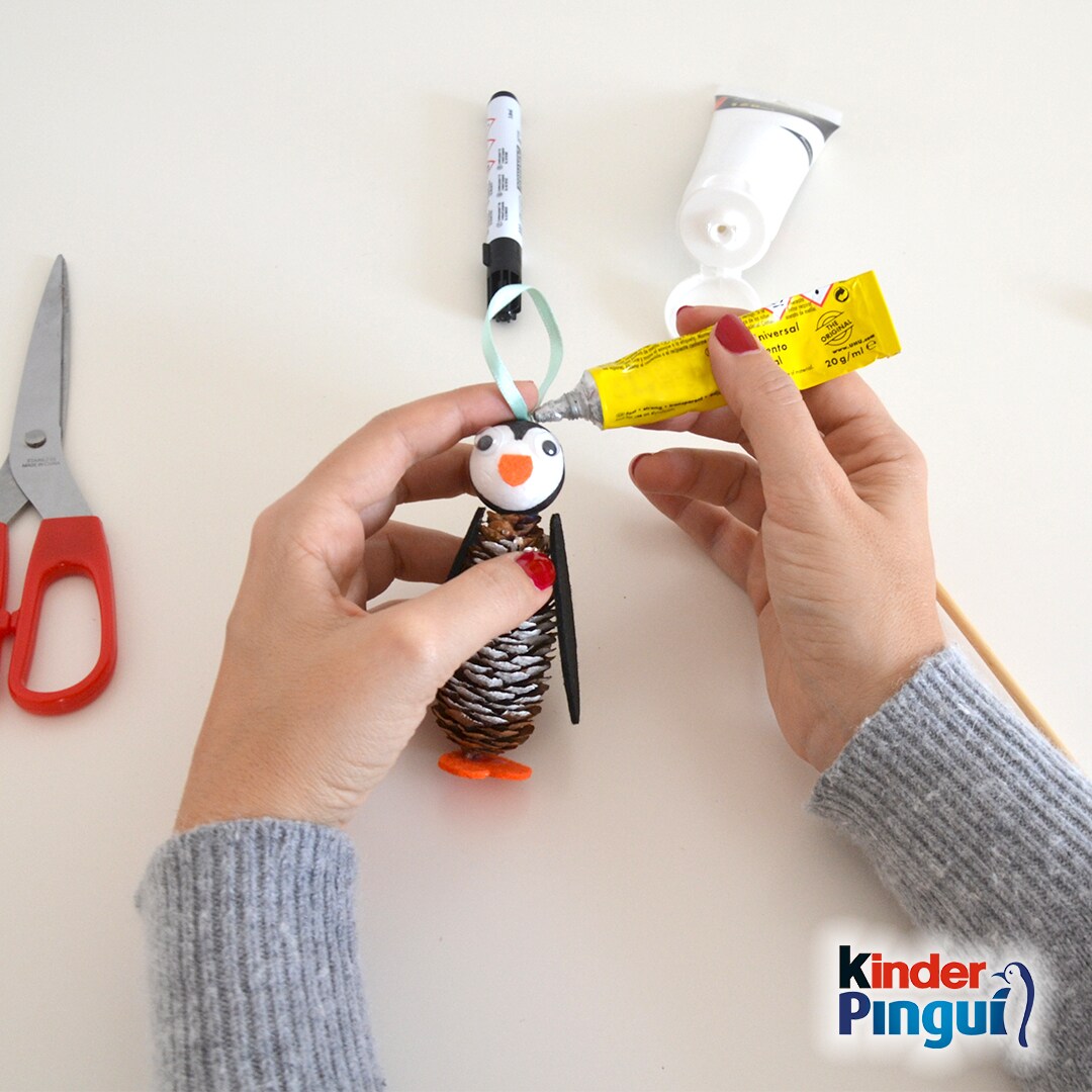 Pinguin Christbaum-Anhänger - Schritt 4