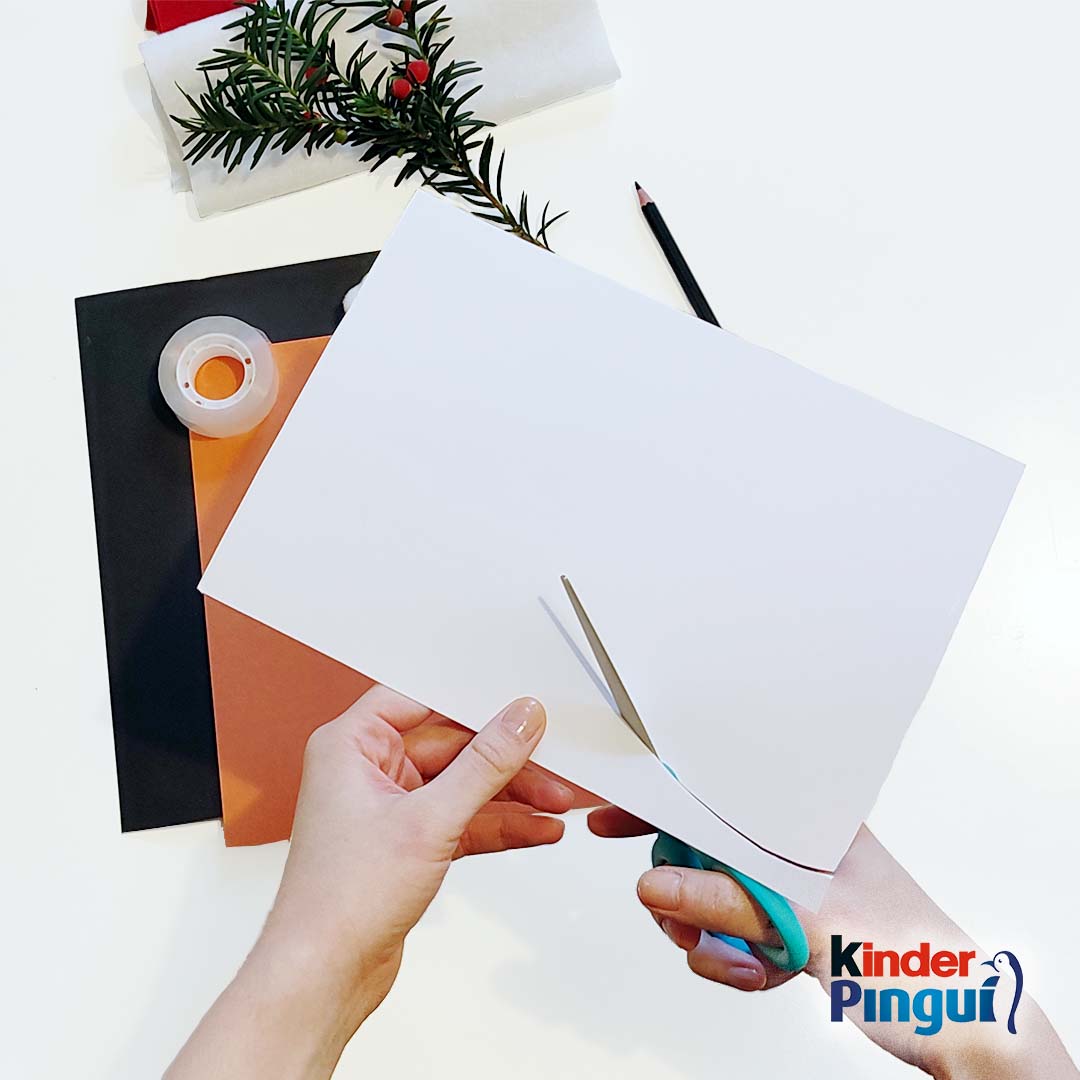 Pinguin Geschenk - Schritt 1 Pinguin Geschenk - Schritt 1