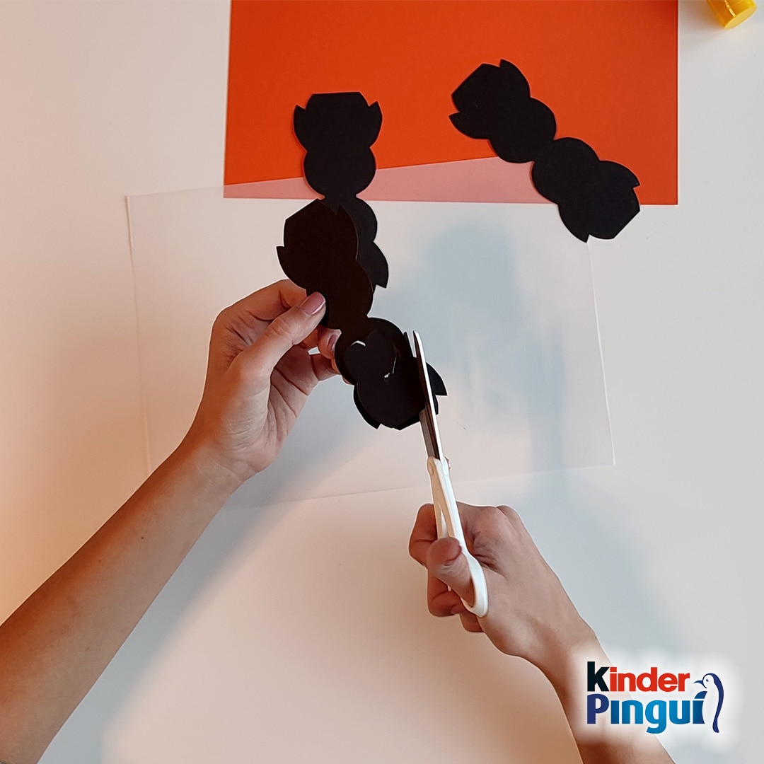 Pinguin Lichterkette - Schritt 2