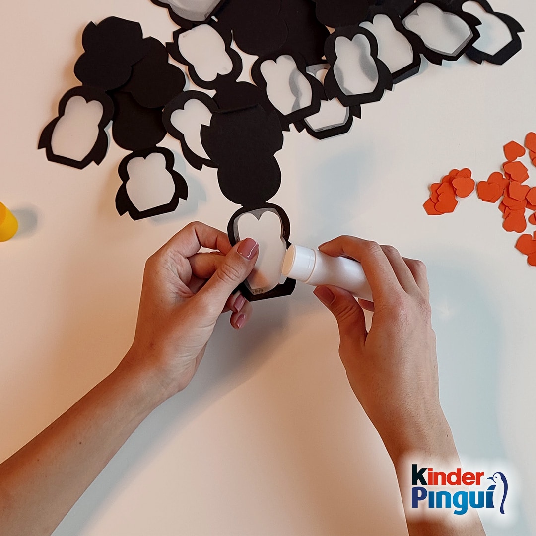 Pinguin Lichterkette - Schritt 3