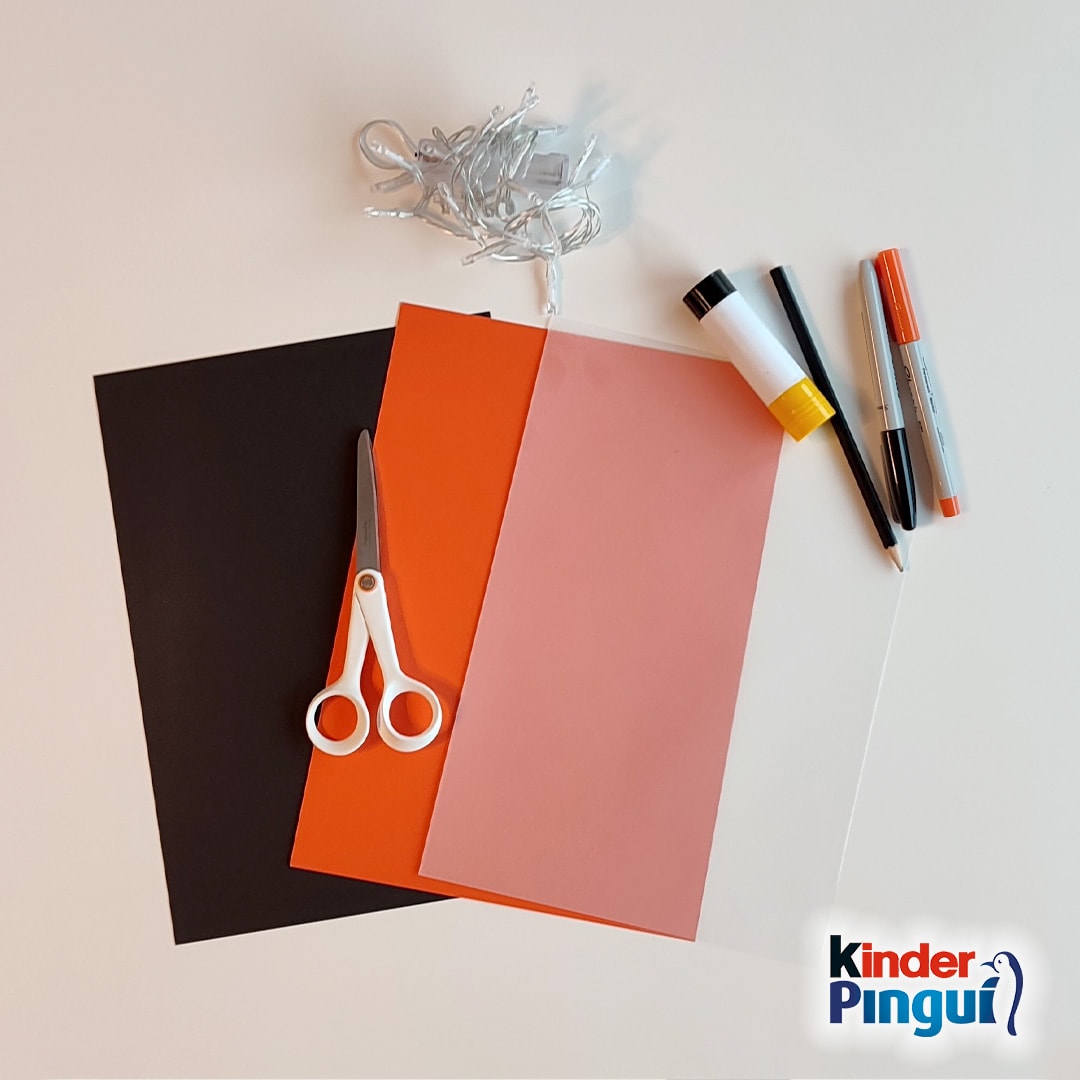 Pinguin Lichterkette - Material