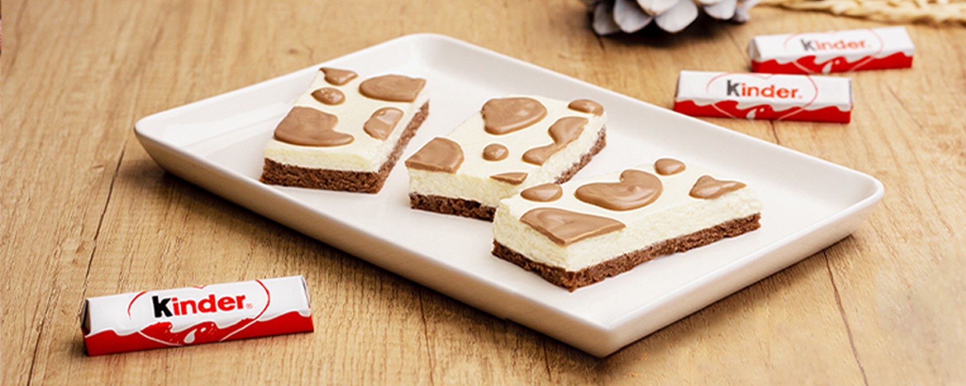 Kuhflecken Kuchen mit kinder Schokolade Kuhflecken Kuchen mit kinder Schokolade
