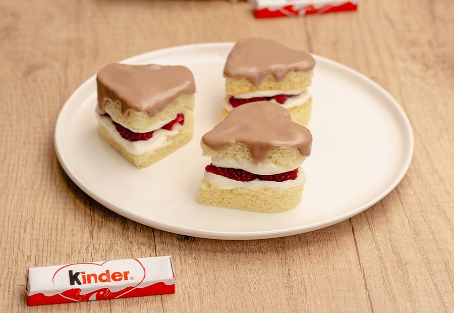 Muttertagsherzen mit kinder Schokolade Muttertagsherzen mit kinder Schokolade