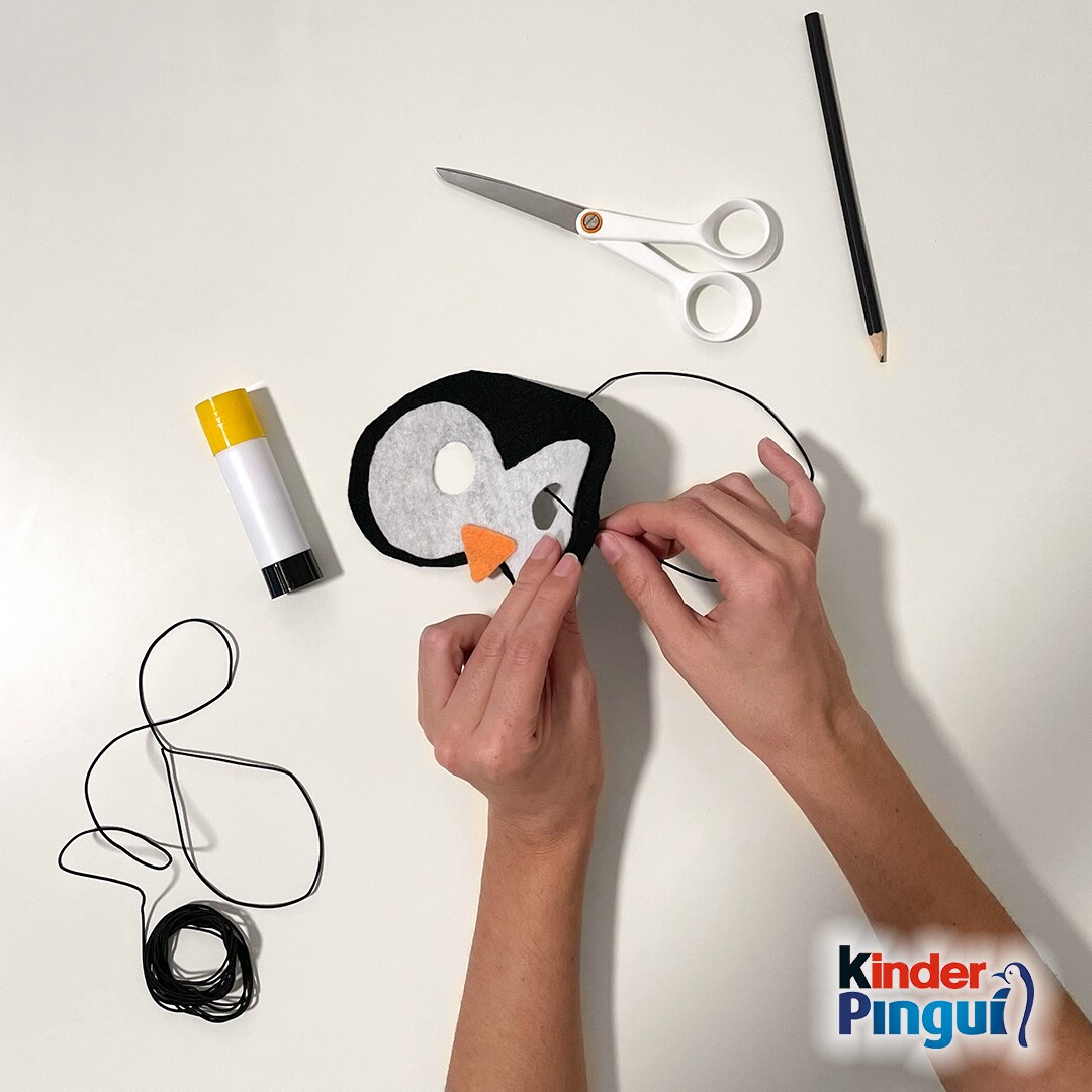 Pinguin Maske - Schritt 5