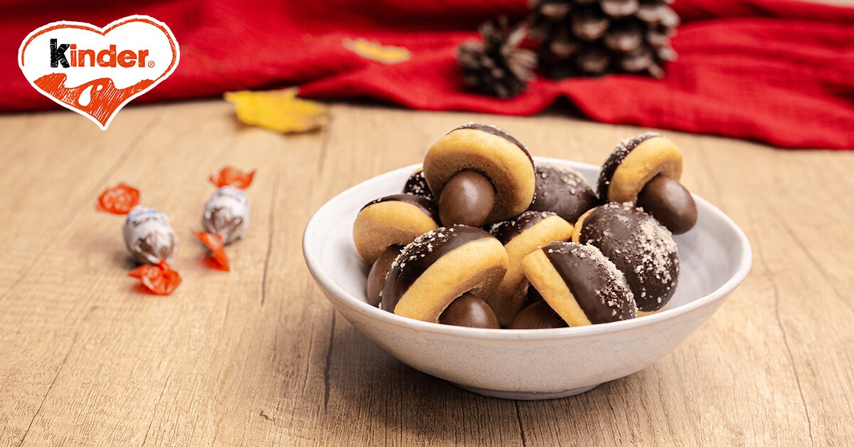 Pilz Plätzchen mit kinder Schoko Bons kinder Deutschland