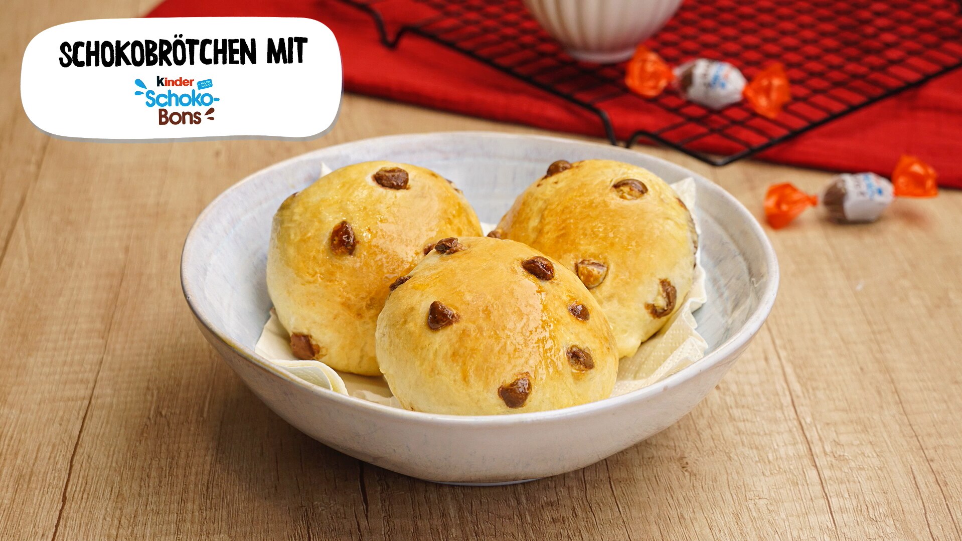 Schokobrötchen mit kinder Schoko-Bons - kinder Deutschland