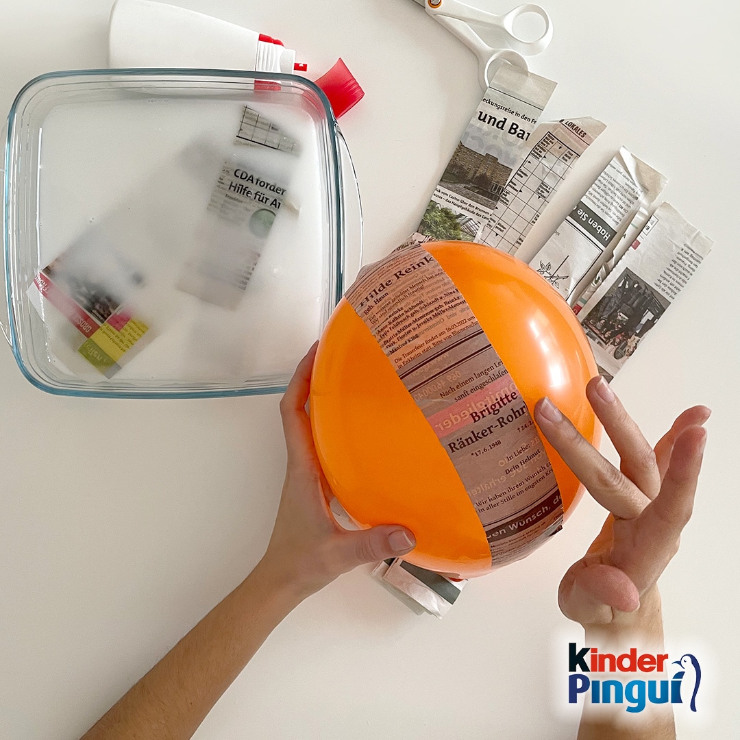 Pinguin-Osternest - Schritt 2