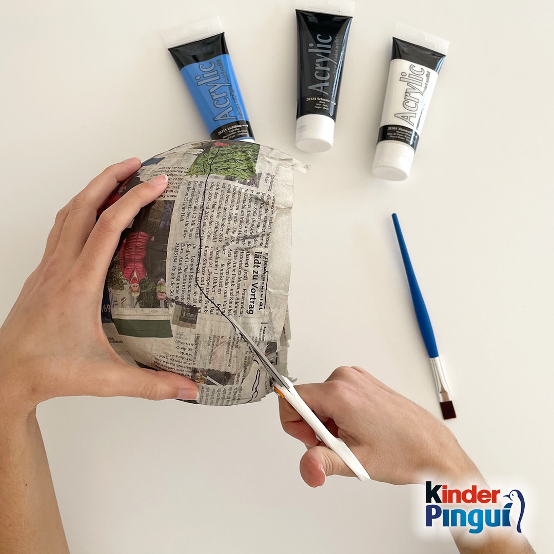 Pinguin-Osternest - Schritt 3