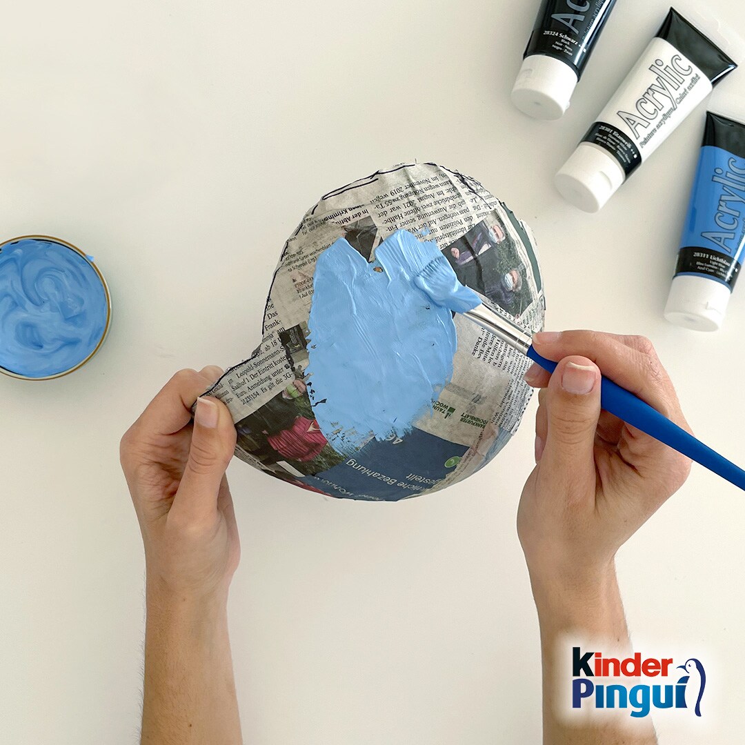 Pinguin-Osternest - Schritt 4