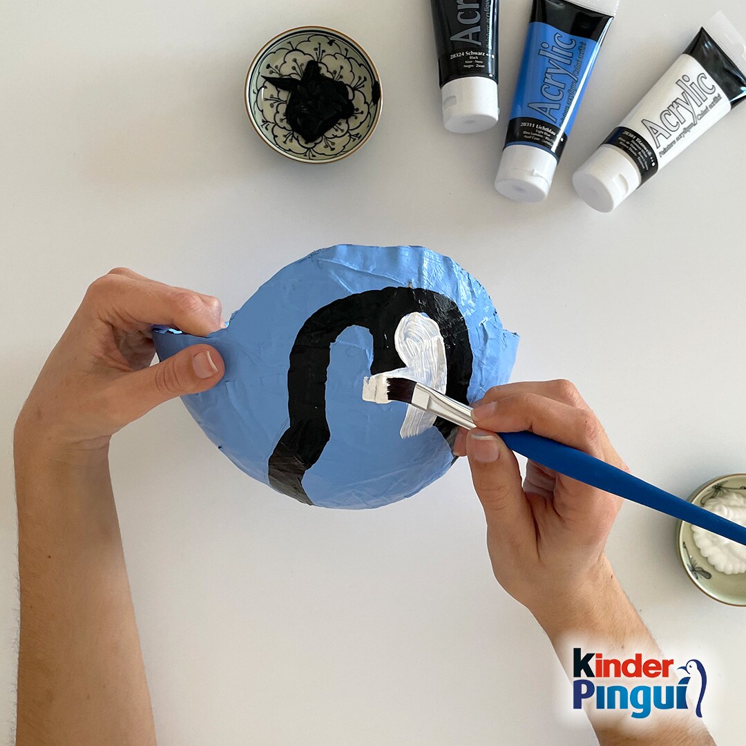 Pinguin-Osternest - Schritt 5 Pinguin-Osternest - Schritt 5