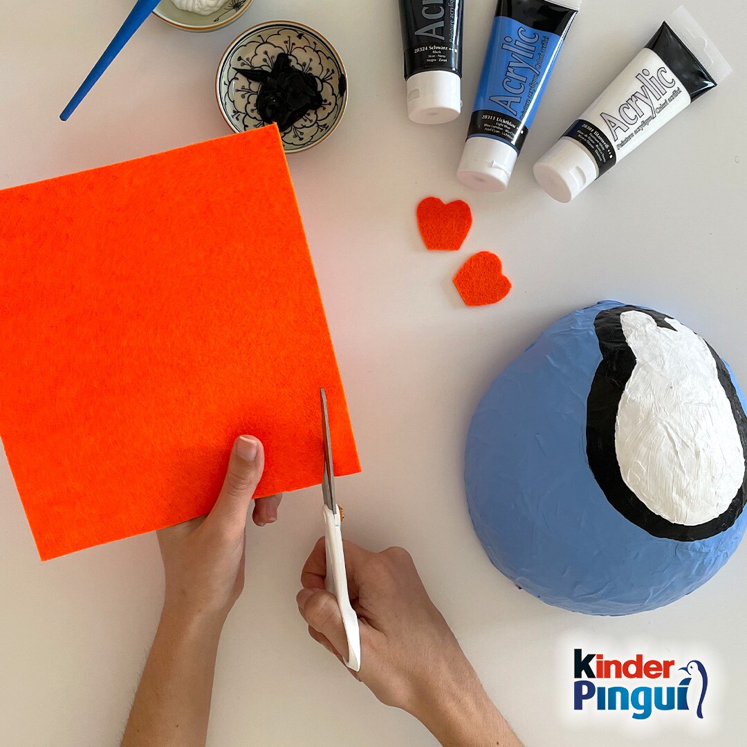 Pinguin-Osternest - Schritt 6