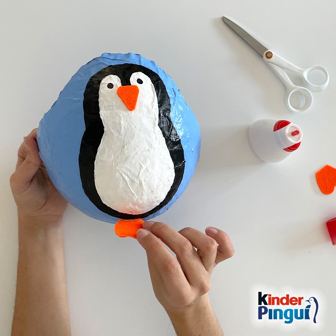 Pinguin-Osternest - Schritt 7 Pinguin-Osternest - Schritt 7