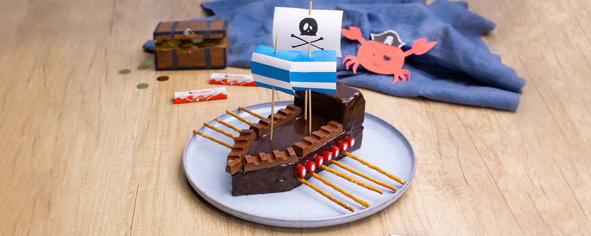 Waffelstifte mit kinder Schokolade - Header - Desktop