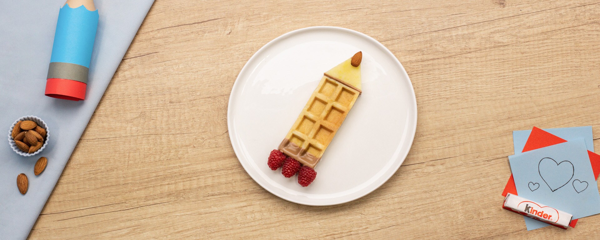 Waffelstifte mit kinder Schokolade - Header Desktop