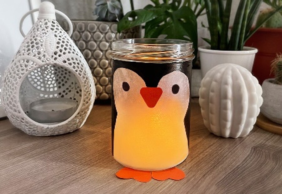 Pinguin Kerzengla Pinguin Kerzengla