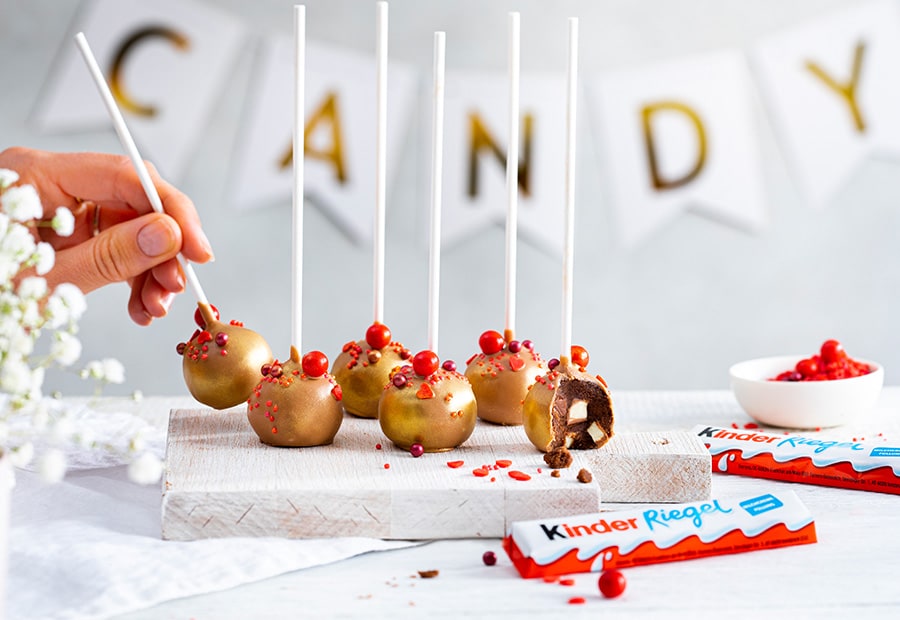 Cakepops mit kinder Riegel Cakepops mit kinder Riegel