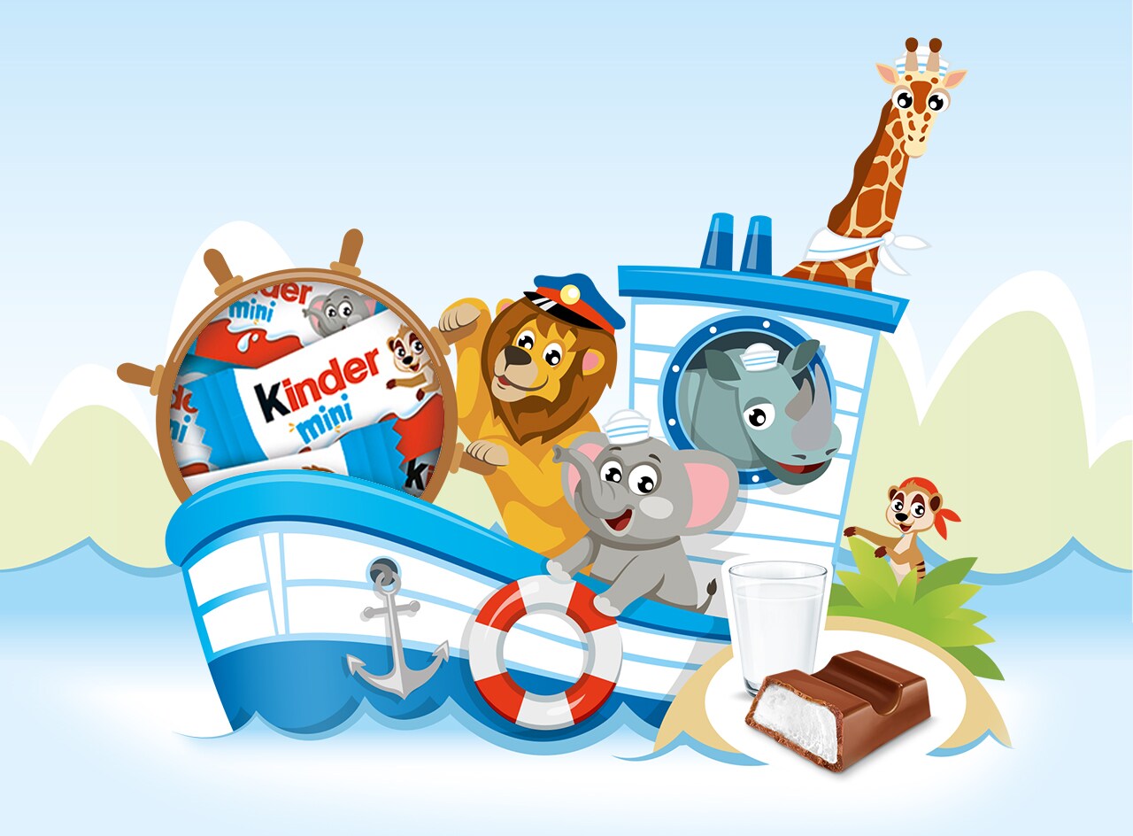 kinder Schokolade mini - Schifffahrt