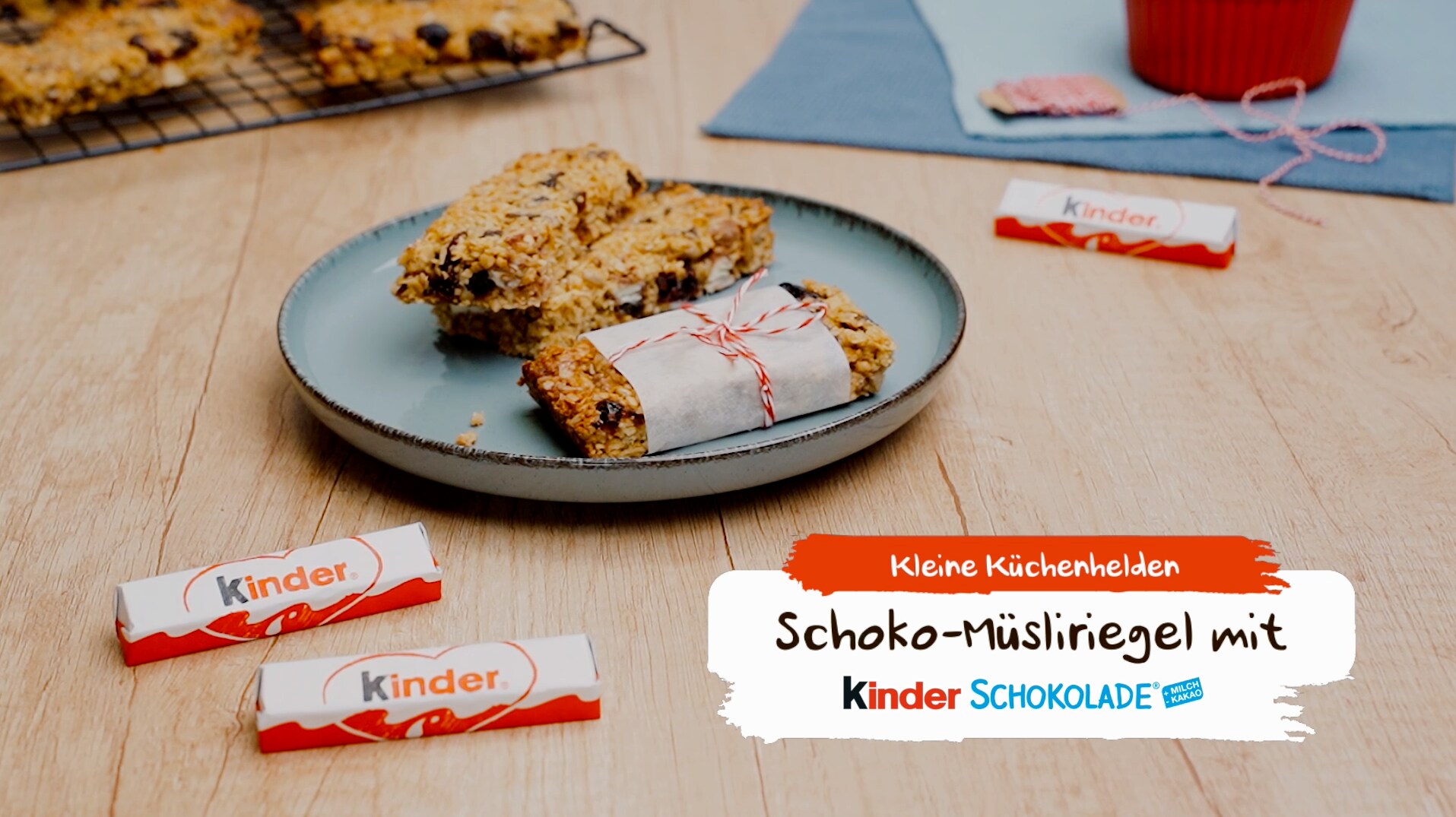 Schoko-Müsliriegel mit kinder Schokolade - kinder Deutschland Schoko-Müsliriegel mit kinder Schokolade - kinder Deutschland