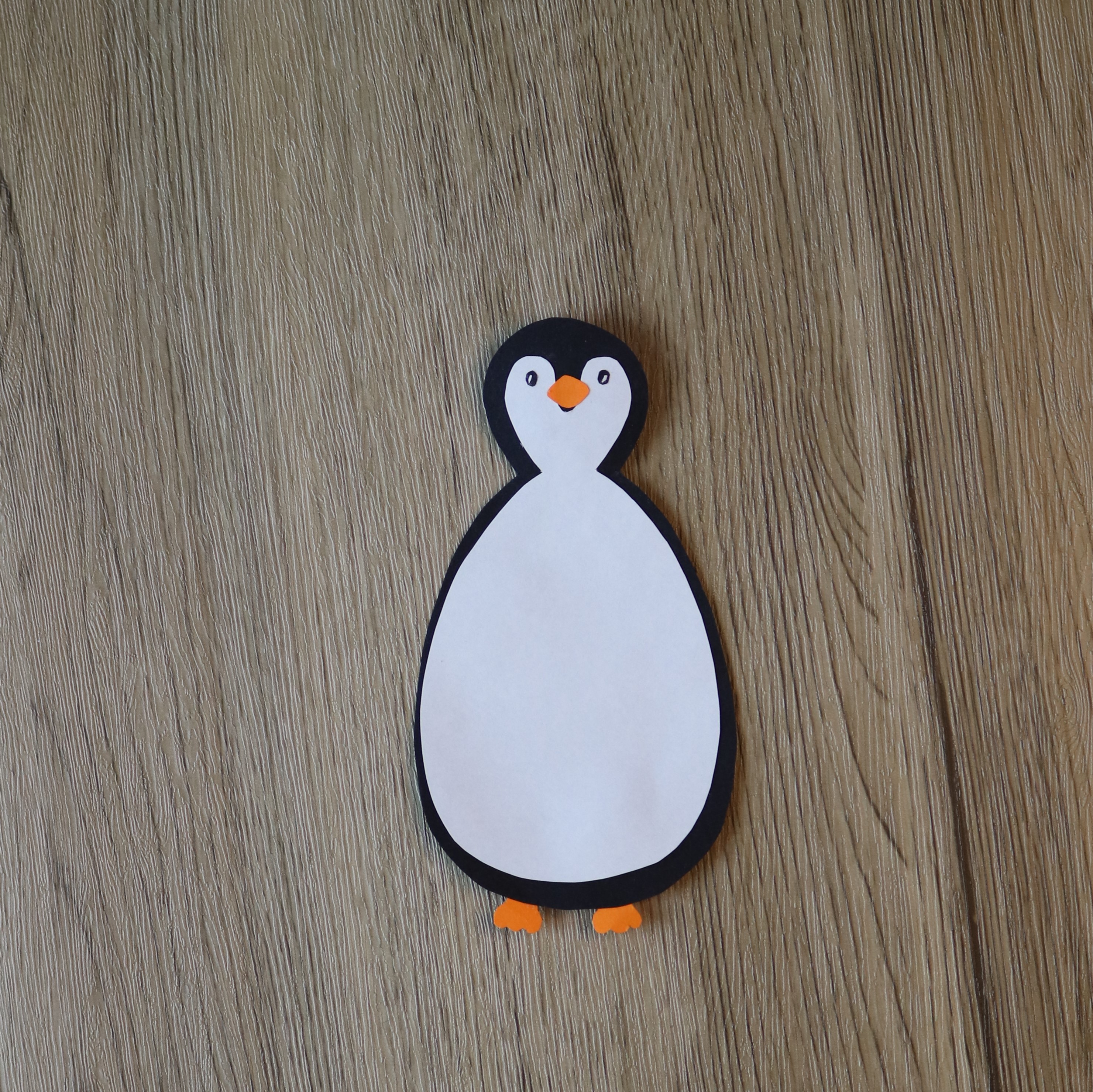 Pinguin Einladungskarte - Schritt 3 Pinguin Einladungskarte - Schritt 3