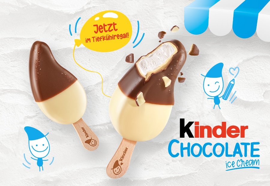 kinder Schokolade Eis kinder Schokolade Eis