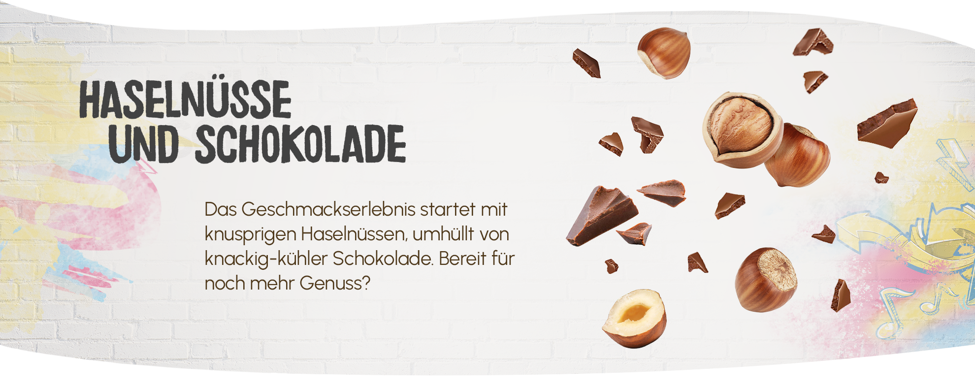 Haselnüsse und Schokolade