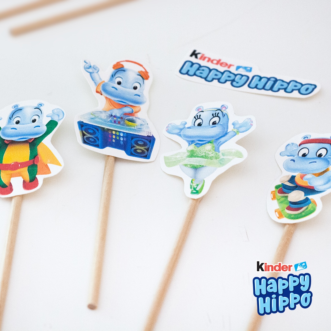kinder Happy Hippo - Puppentheater - Schritt 2 kinder Spiel und Spaß - Bastelideen - kinder Happy Hippo - Puppentheater - Schritt 2