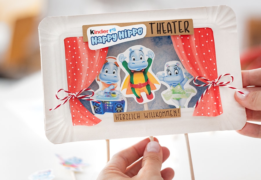 kinder Happy Hippo - Puppentheater kinder Spiel und Spaß - Bastelideen - kinder Happy Hippo - Puppentheater - Hedaer