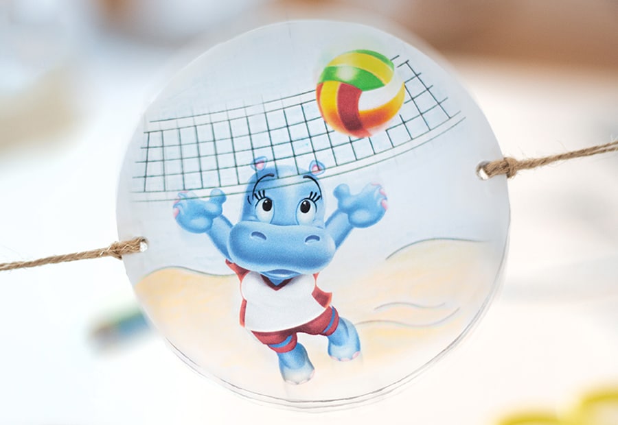 kinder Happy Hippo - Thaumatrop kinder Spiel & Spaß - Bastelideen - kinder Happy Hippo - Thaumatrop - Header