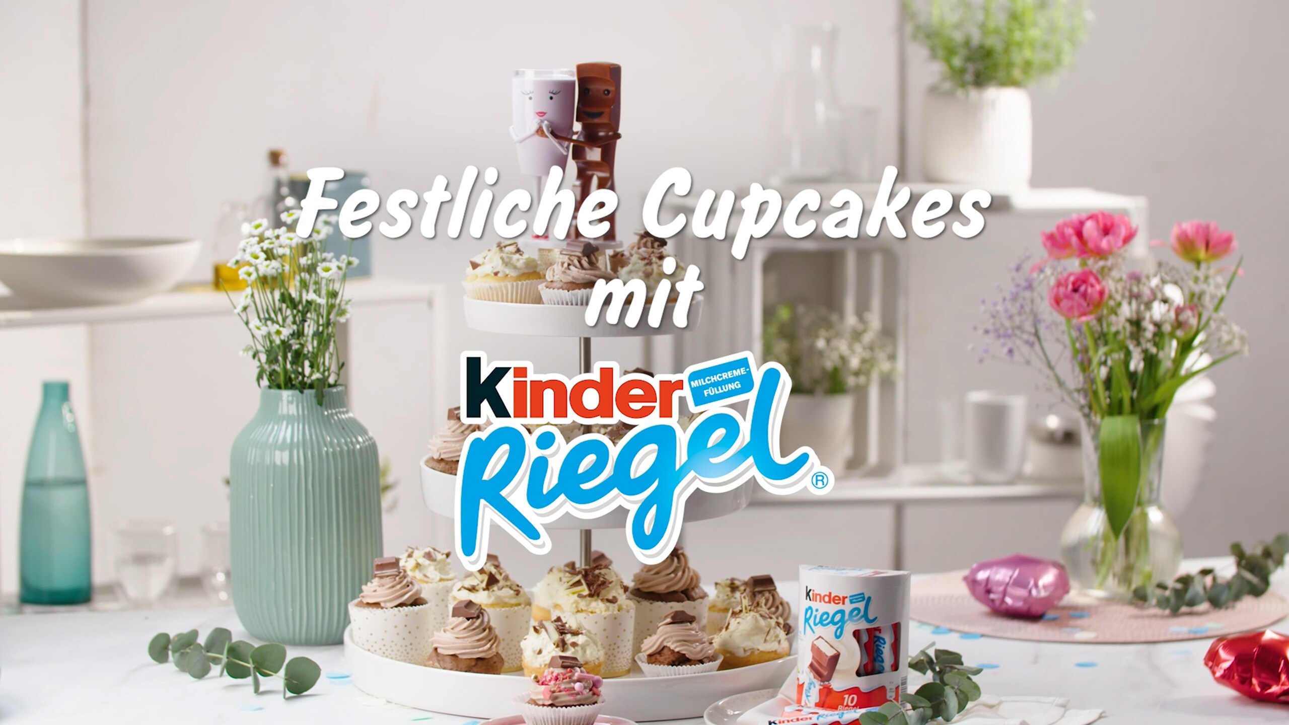 Festliche Cupcakes mit kinder Riegel kinder Deutschland