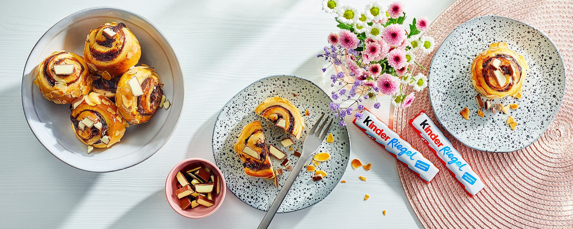 Puddingschnecken mit kinder Riegel - kinder Deutschland