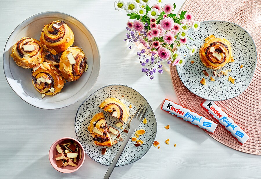 Puddingschnecken mit kinder Riegel - kinder Deutschland