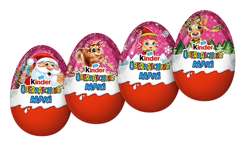 Weihnachten - Geschenke - kinder Überraschung Maxi Classic-Ei & Rosa (100g) Weihnachten - Geschenke - kinder Überraschung Maxi Classic-Ei & Rosa (100g)