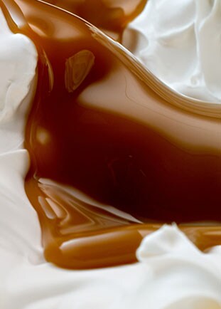 Milchcreme und Karamell
