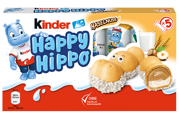 kinder Happy Hippo Haselnuss