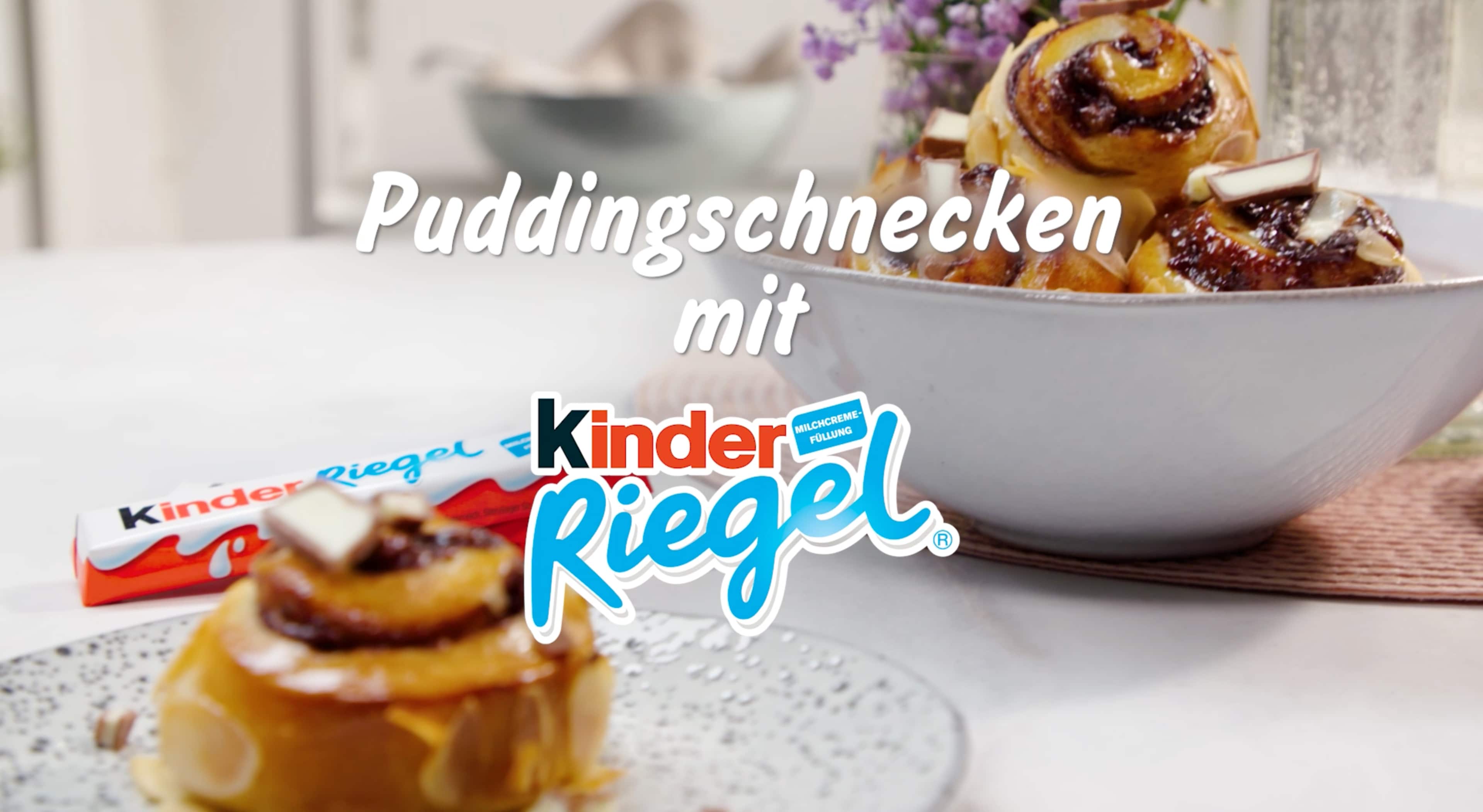 Puddingschnecken mit kinder Riegel - kinder Deutschland Puddingschnecken mit kinder Riegel - kinder Deutschland