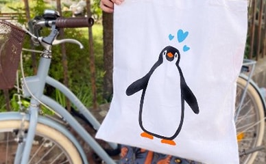 Pinguin Stoffbeutel Pinguin Stoffbeutel