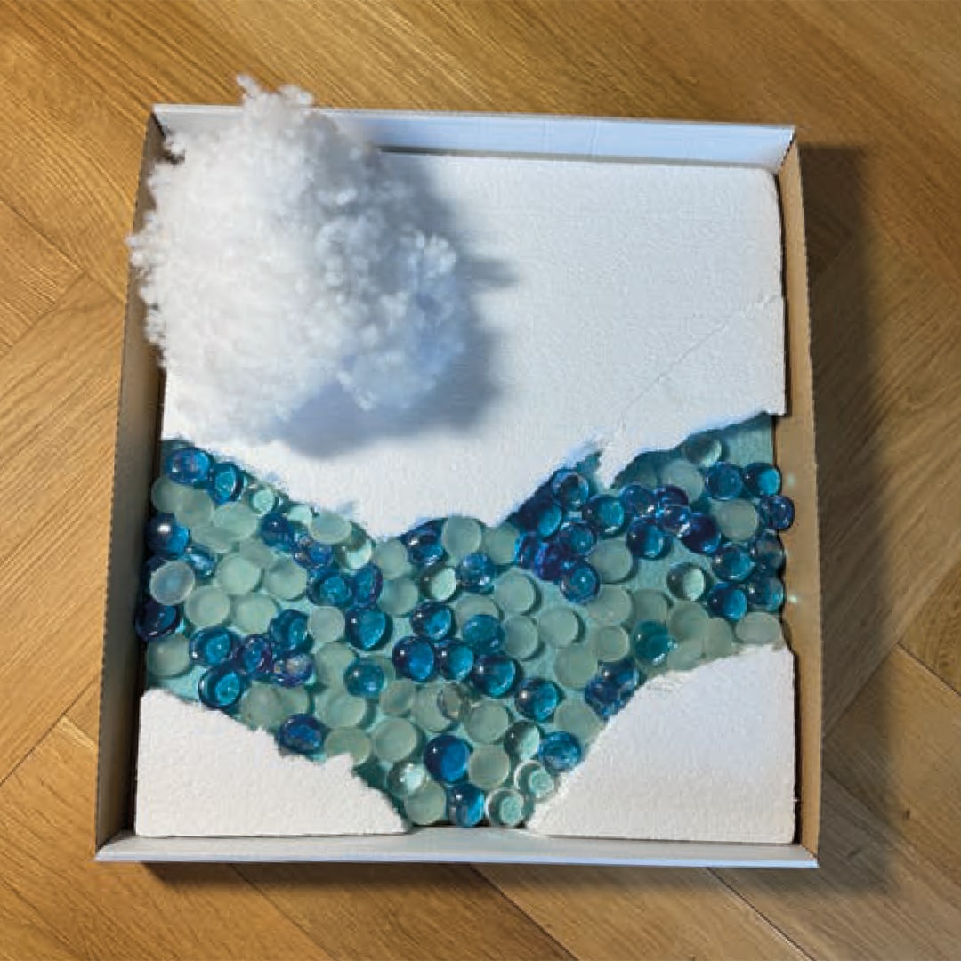 Dekorieren der Wasserfläche Dekorieren der Wasserfläche